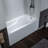 Flint 60" x 30" Acrylic Alcove Soaking Bathtub with Drain & Overflow, Available in 5 Finishes-90182514-49416749
