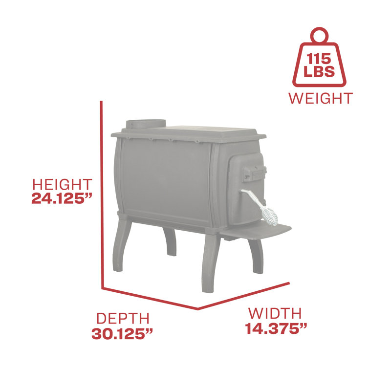 Poêle à bois Us Stove 900 pieds carrés
