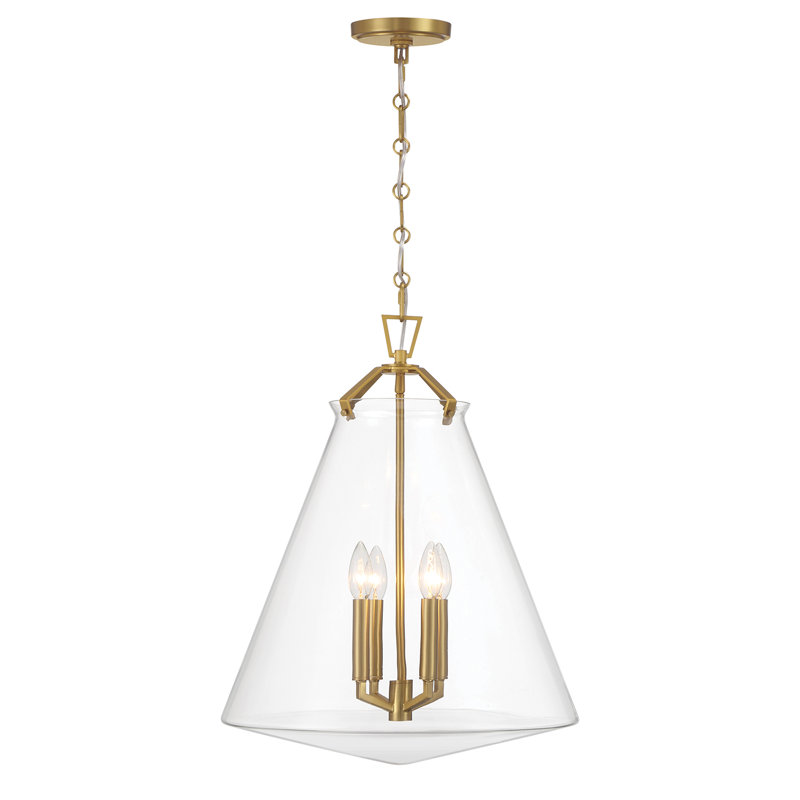Alanya 4 Light Polished Pendant, Gold