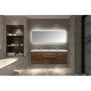  Modern Design Floating Bathroom Cabinets Vanity with Gel Sink  Set, Wall Mounted Bathroom Vanity with Soft-Close Cabinet Doors for Small  Bathroom(Excluding Faucets) (36IN,California Walnut) : Tools & Home  Improvement