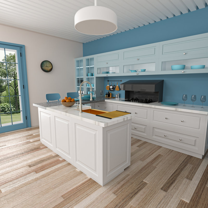 Évier de cuisine de ferme avec accessoires, H 10 po x L 36 po x l 21 po