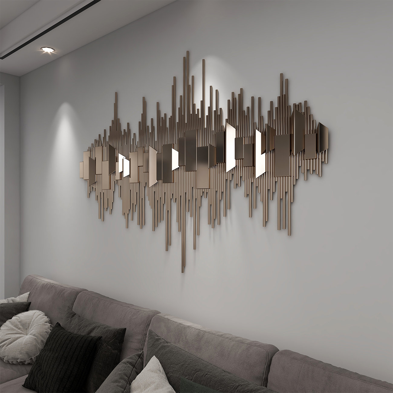 Dakota Fields Modern Minimalist Metal Wall Decoration | Wayfair