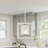 1 - Light Kitchen Steel Dimmable Lantern Square/Rectangle Pendant-2110582402