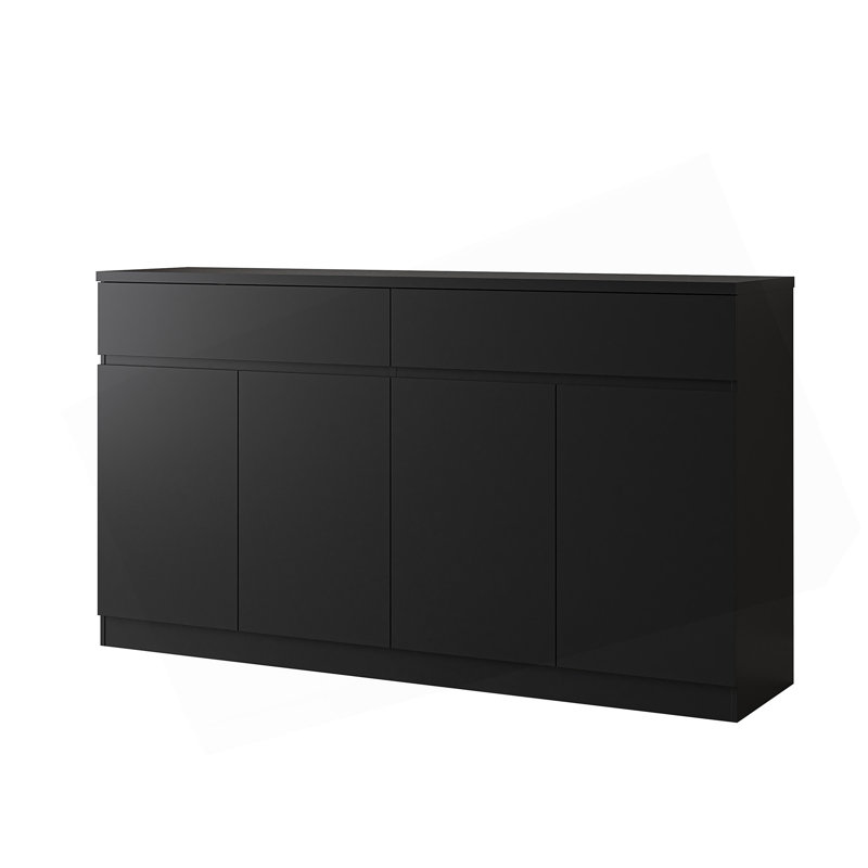 Buffet avec rangement spacieux, 2 tiroirs et 4 portes
