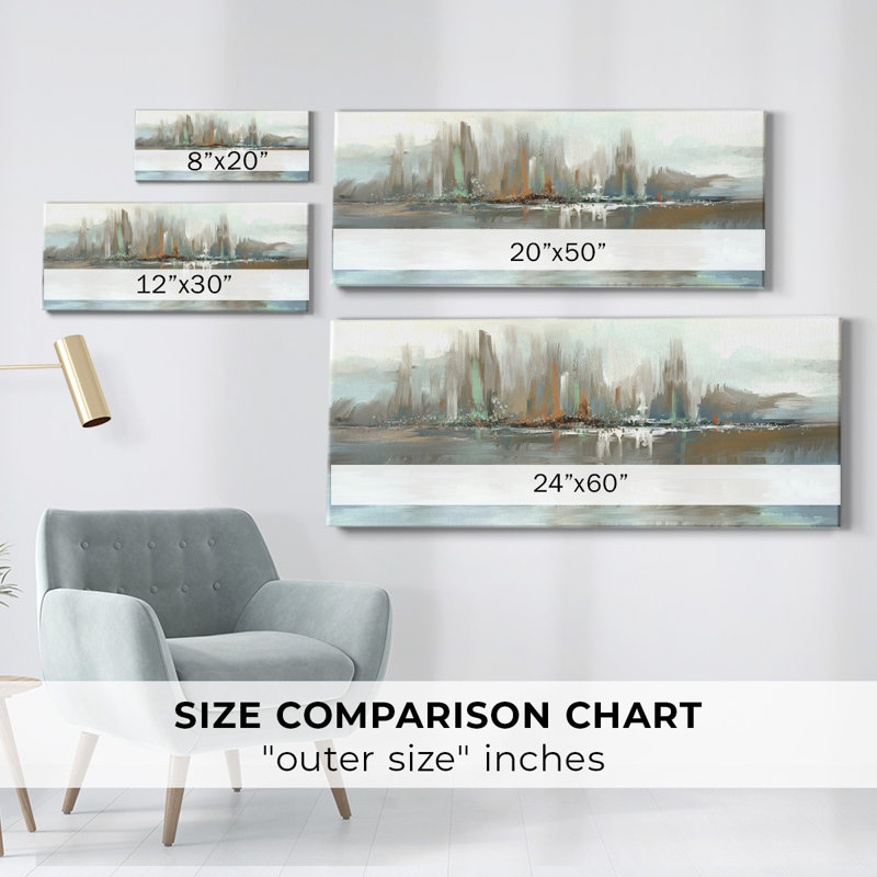 «Big City Lights» sur toile, H 8 po x l 20 po x P 1,5 po