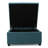 Tufted Square Storage Ottoman, Dark Teal