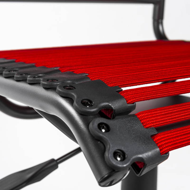 Chaise de bureau Warszawa, Rouge, Noir