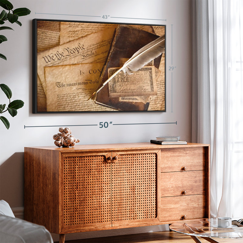 Quill Written  Canvas Print, 29" H x 43" W