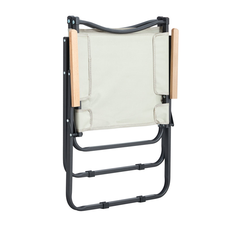Beige Folding Chair For Outdoor Adventures And Leisure - 2 In Ideal Activities Relaxation