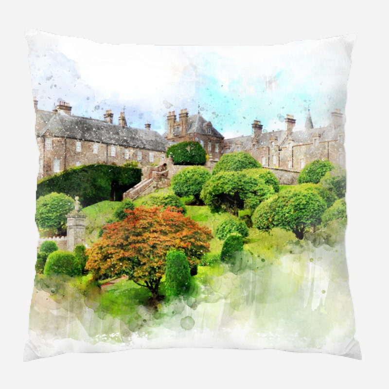 Coussin décoratif house Detrick, Microsuède, Intérieur