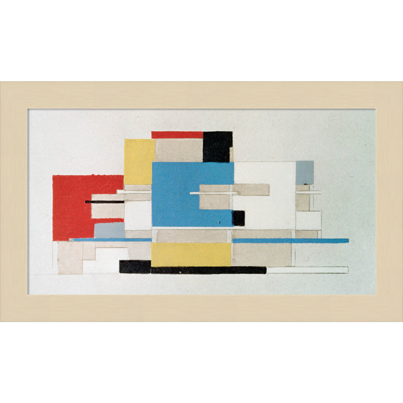 Colour Study For Architecture by Theo Van Doesburg, Brown, 8" H x 13" W