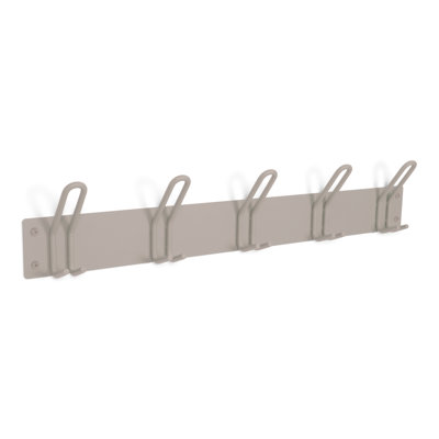Metal Wall 5 - Hook Wall Mounted Coat Rack