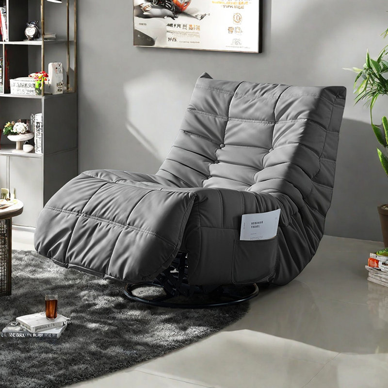 Fauteuil inclinable simple avec poche de rangement Arwen Home, Gris