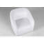 Modern White Swivel Accent Chair