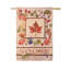 Welcome Fall Leaf Suede House Flags