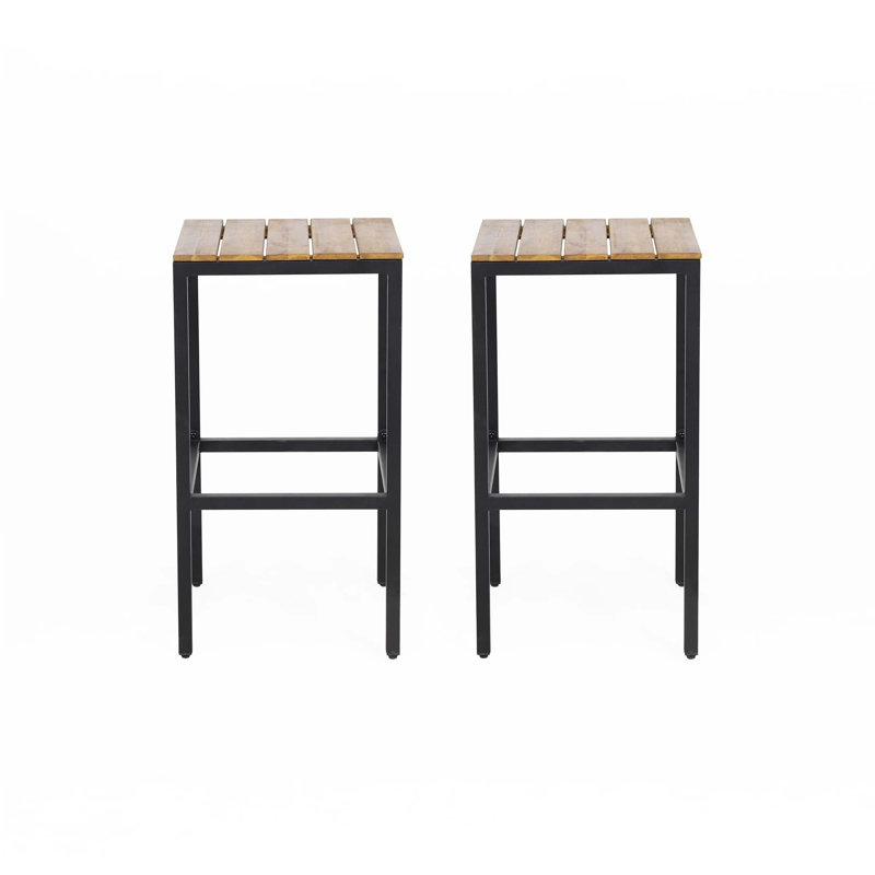 Bar Stools Set Of 2, Teak