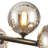 16 - Light Black Sputnik Linear Chandelier For Dining Room