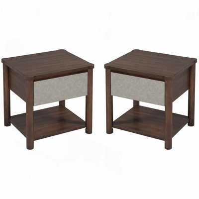 Table de chevet en bois Farmhouse