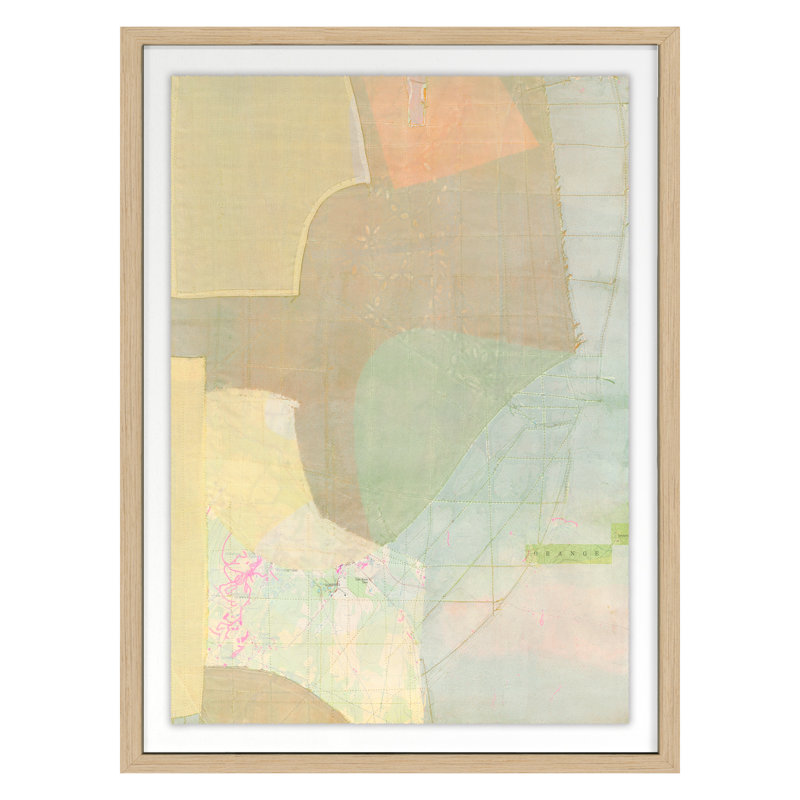 Orange Print by Susan Smereka, Nordic Oak, 20" H x 15" W x 1.5" D