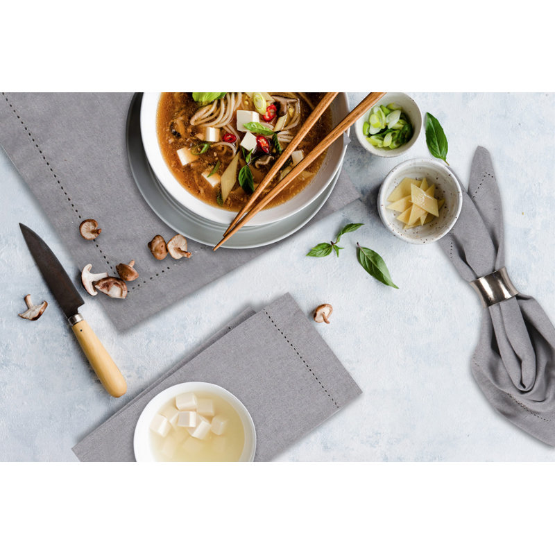 Premium Cotton Cloth Dinner Napkins, Machine Washable, Elegant Napkins for every occasion, 18" W x 18" L, Gray