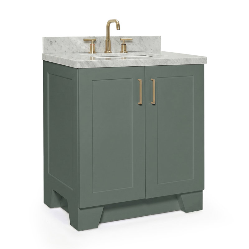 ARIEL TAYLOR 31 IN RECTANGLE SINK VANITY, Rectangle, Vintage Green