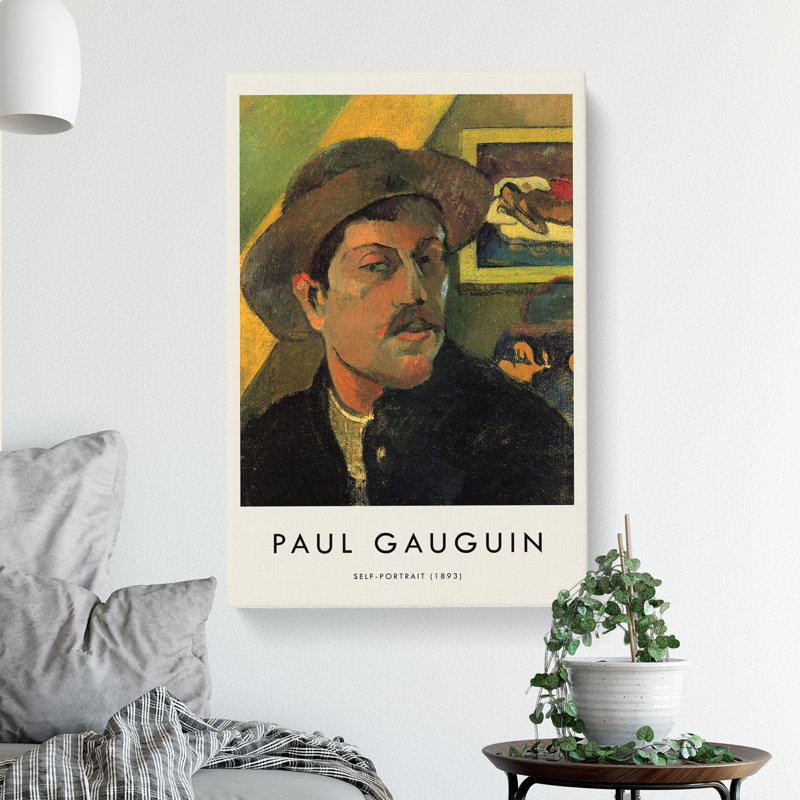 Self Portrait Print by Paul Gauguin - Wrapped Canvas, 50cm H x 35cm W x 3cm D
