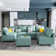Modular U shaped Sectional Sofa with Storage Ottoman