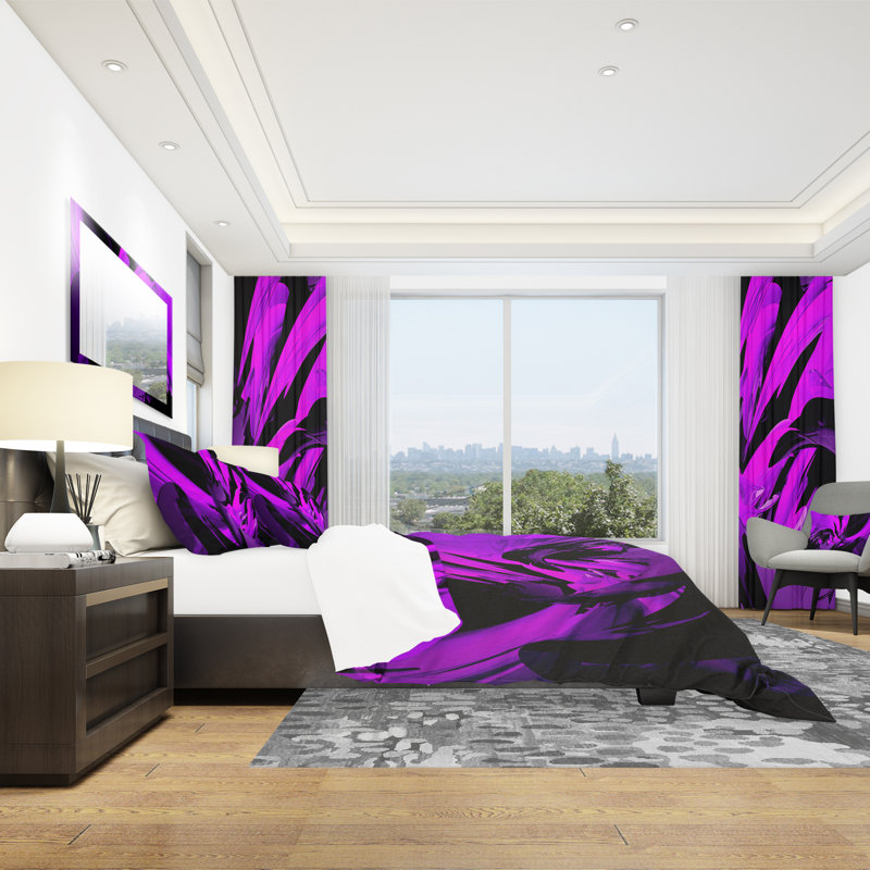 Modern & Contemporary Abstract Duvet Cover, King Duvet Cover + 2 Shams