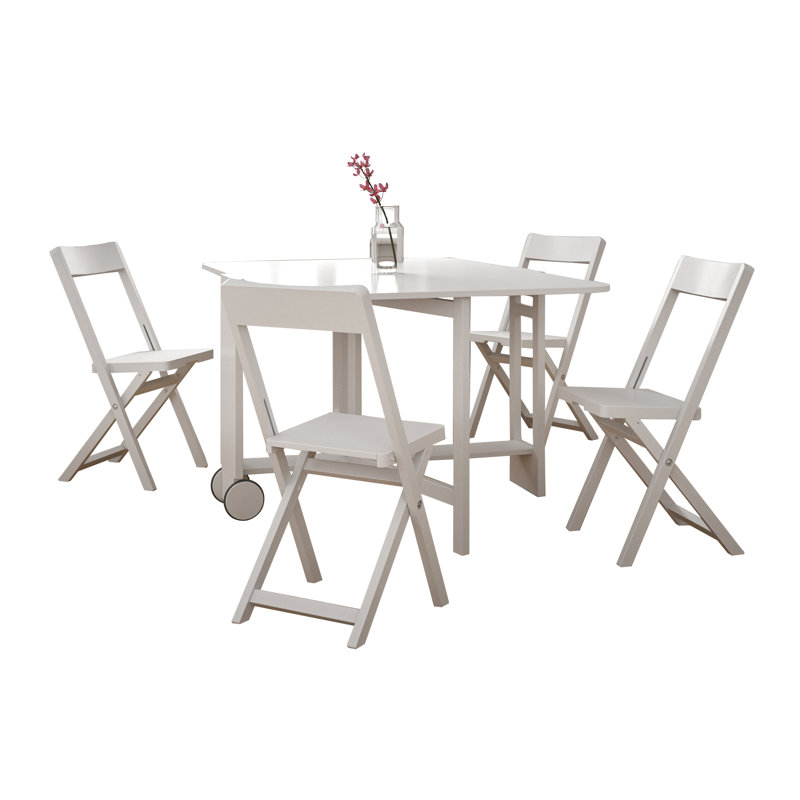 Solid Wood Top Four Leg Dining Set