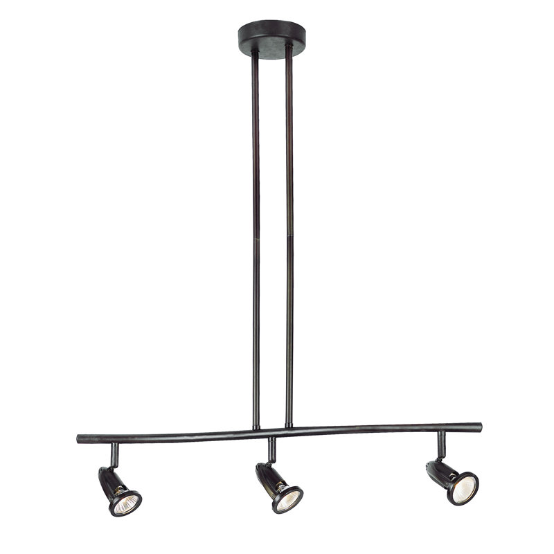 Bloxom 26.5'' 3 -Light Fixed Track Track Kit with Dimmable and Adjustable Head, Rubbed Oil Bronze