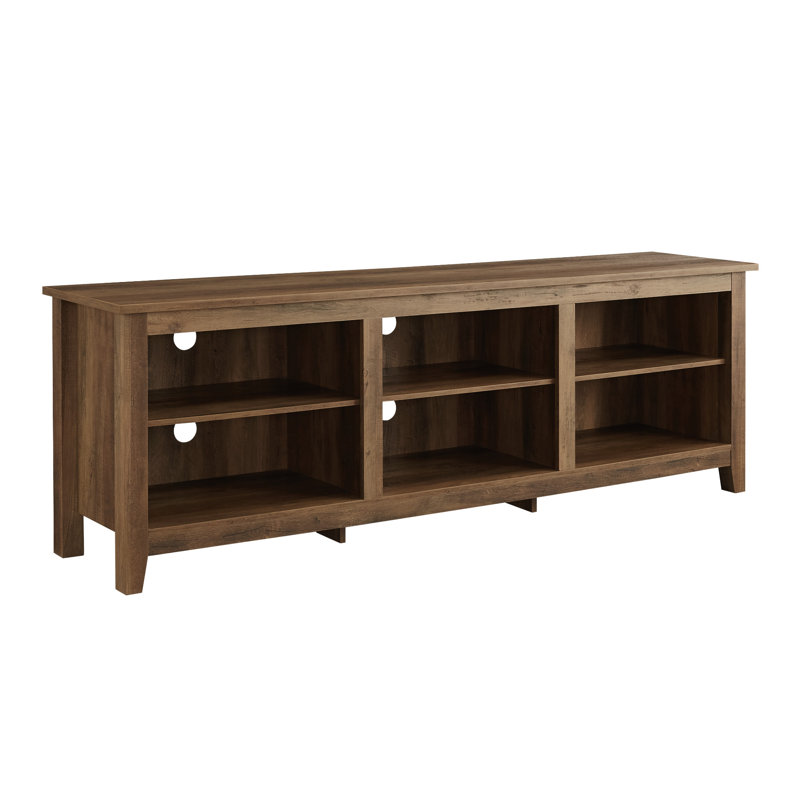 Sunbury Open Storage TV Stand, Barnwood, 70"