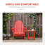Chaise Adirondack en bois massif Andrekia-204727075