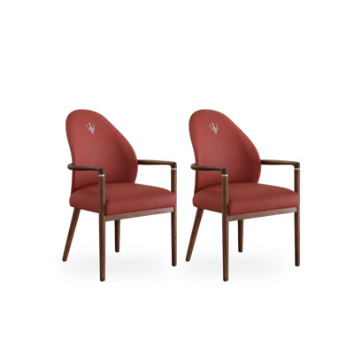 Chaise de salle à manger moderne et luxueuse en bois massif avec dossier en ébène