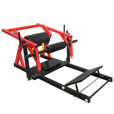 Hip Thrust Machine, Iron, 1 Pc, Black, This hip thrusters comes with a horizontal bar for immobilization, eliminating the