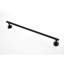 Porte-serviettes en acier inoxydable - 9 pièces. Support mural noir mat pour salle de bain, attrait moderne, rayure, facile à installer. Fixation, style, procédure-656084813