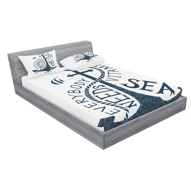 Microfiber Fitted Sheet, Queen Fitted Sheet with 2 Pillowcases