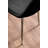 Tierra Sleek Metal and Glass Round Dining Table Set with 4 Faux Leather Upholstered Dining Chairs-1618636930
