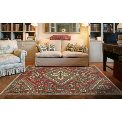 Farrison One-of-a-Kind 6'8" X 9'7" 1980s Wool Area Rug