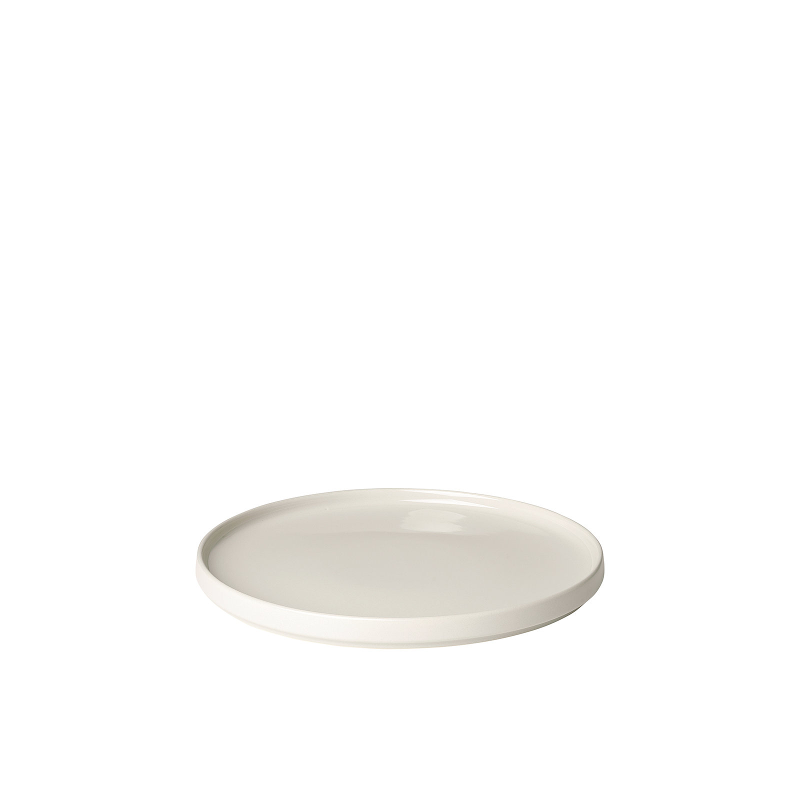 PILAR Stoneware 10.63" Dinner Plate, Moonbeam/Cream