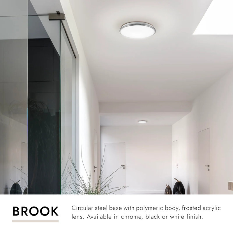 Brook 1 - Light LED Flush Mount, 2.88" H x 15.13" W x 13.15" D