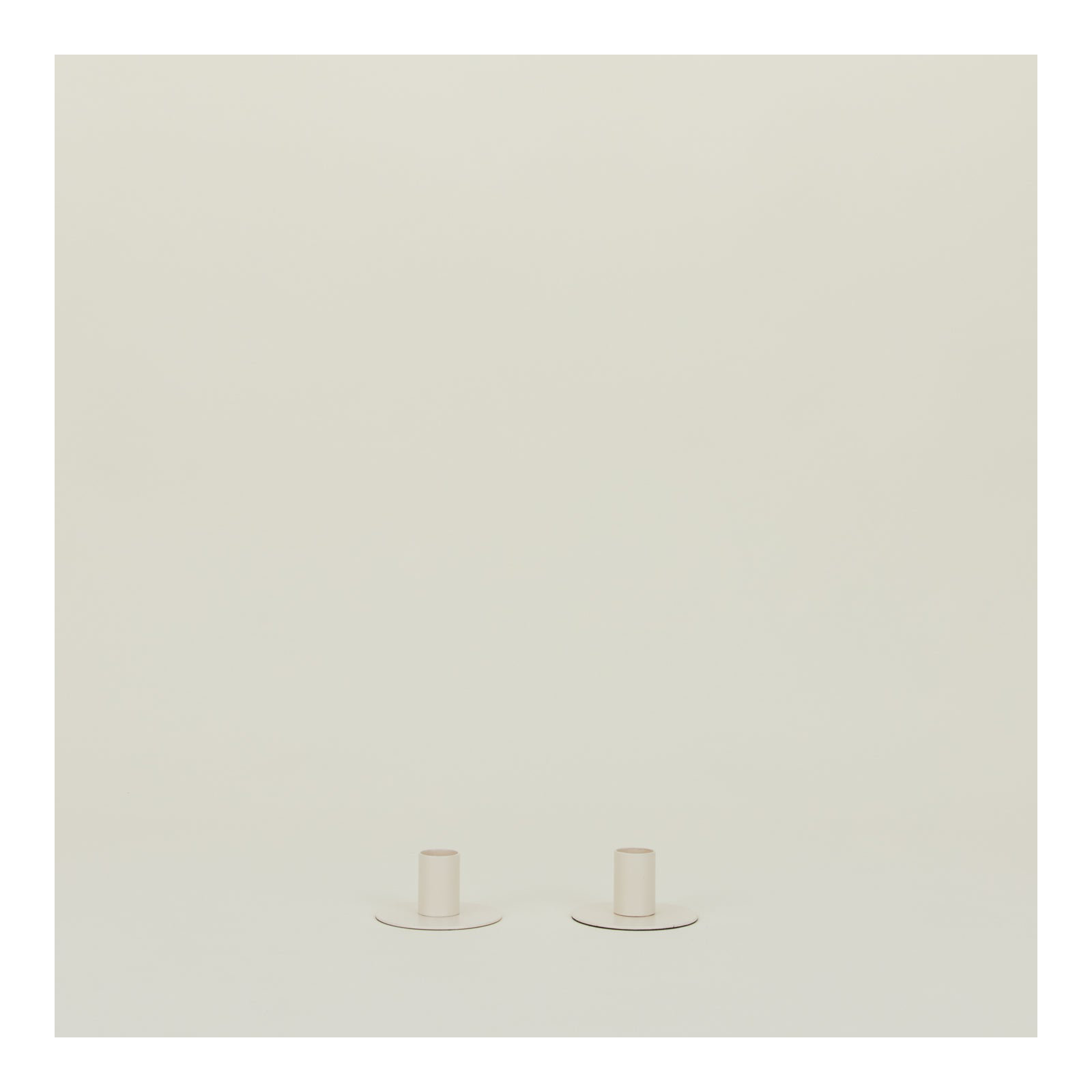 Essential 1.5'' H Stainless Steel Tabletop Candlestick, Ivory