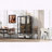Iron Display Cabinet with LED Lights and 3-Sided Glass-164169809