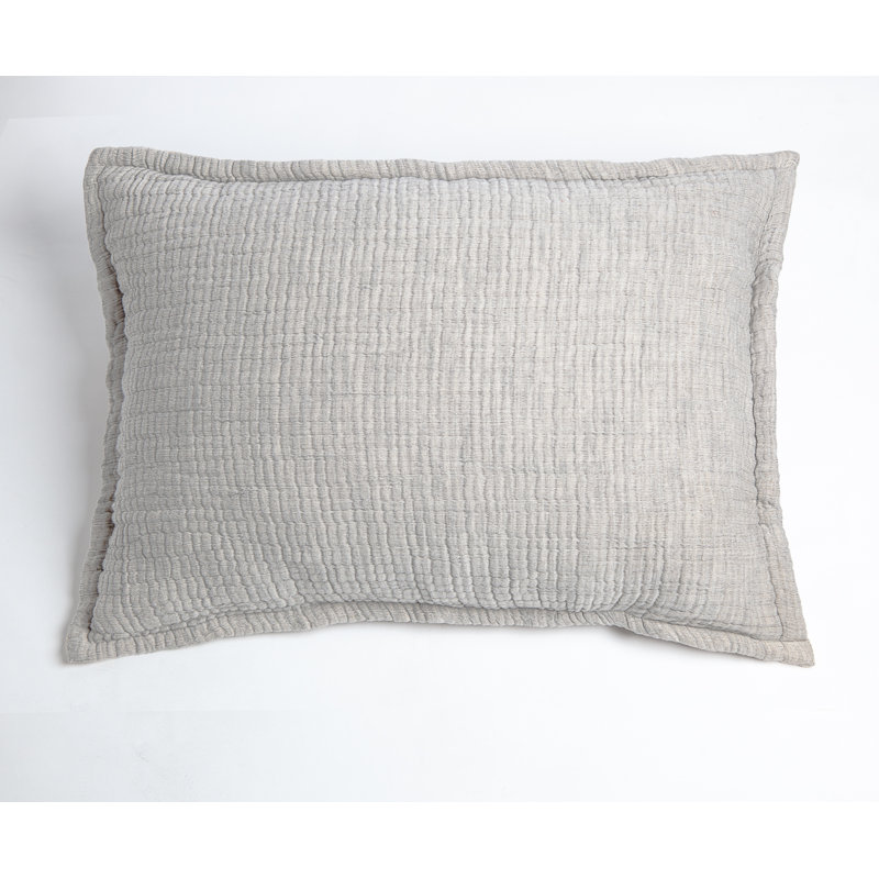 Dorius Reversible Sham, Light Gray, King