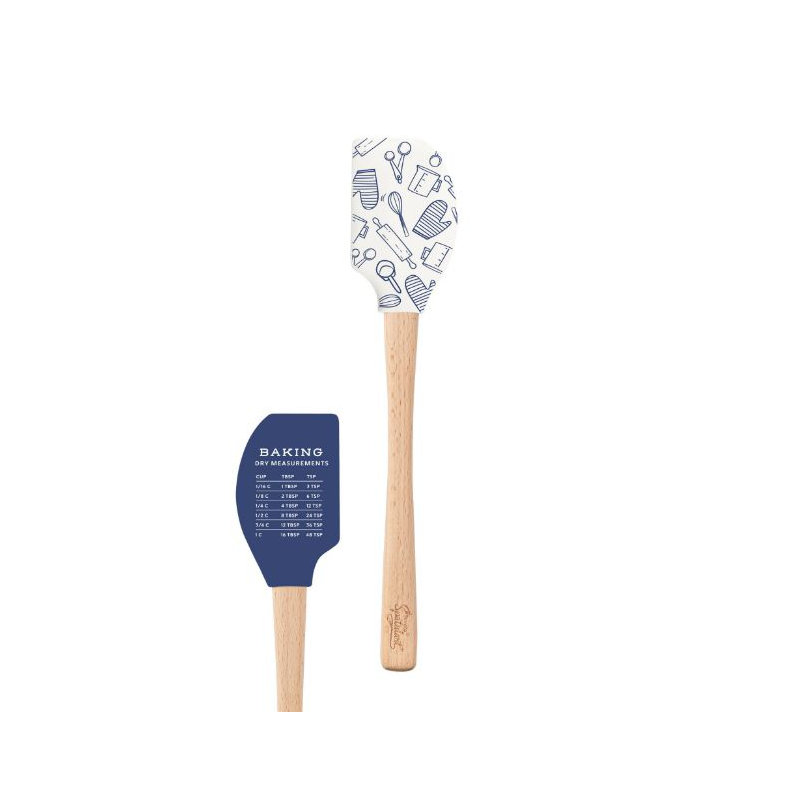 Spatulart Baking Conversions Wood Handled Spatula