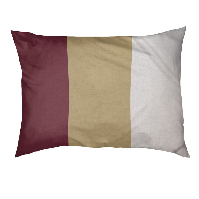 Coussin intérieur New England, Grand (l 50 po x P 40 po x H 7 po), Grenat / milieu doré