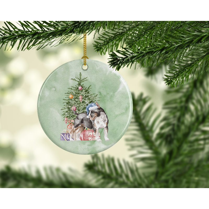 Ornement suspendu Christmas Bull Terrier