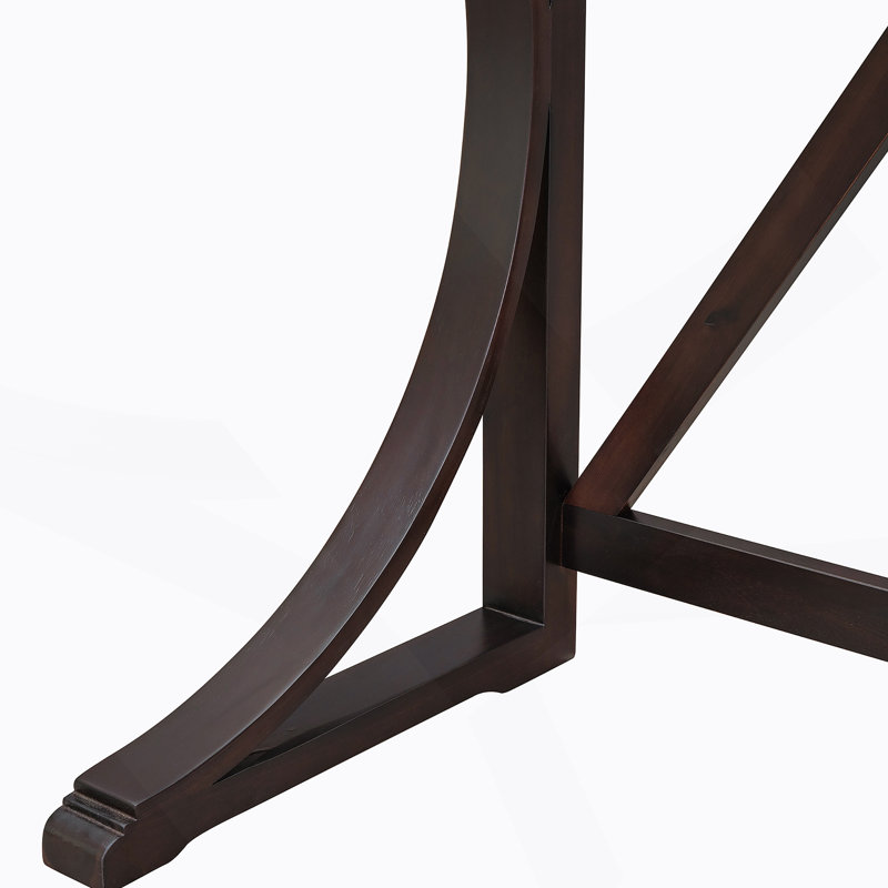 Ensemble de table de salle à manger à hauteur de comptoir 3 pièces Farmhouse avec port USB et tabourets rembourrés, Espresso