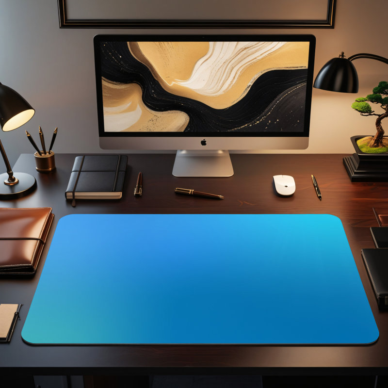Polyester Desk Pad, 14.4x12.1