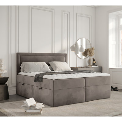 Boxspringbett Maya mit Topper und Stauraum