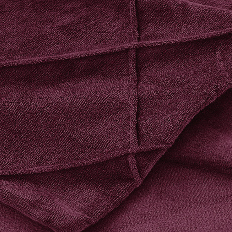 Ensemble de housse de couette Treselle, Housse de couette pour très grand lit et 2 très, Merlot